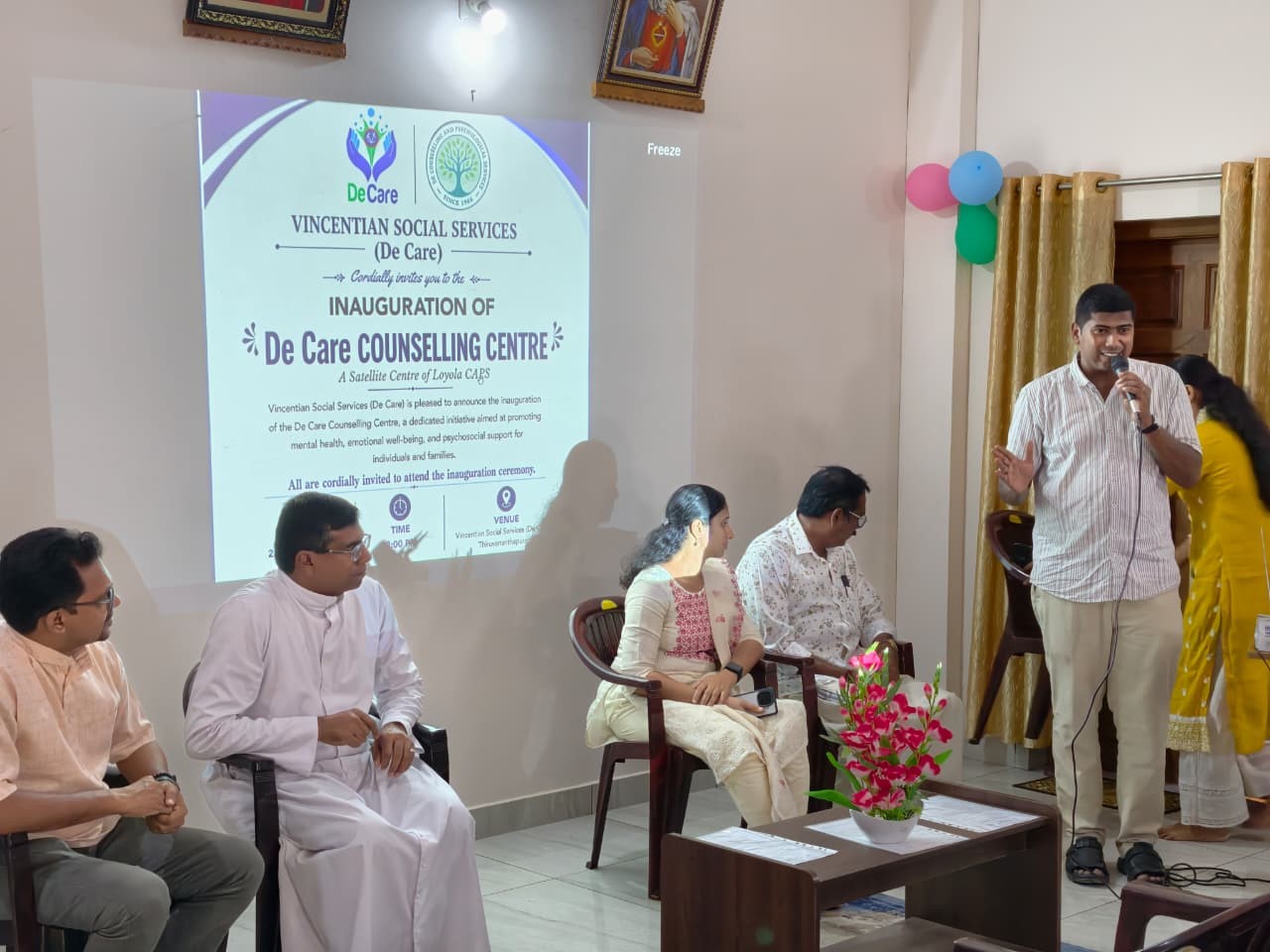 De Care Counselling Centre Inaugurated at Vincentian Social Services, Thiruvananthapuram