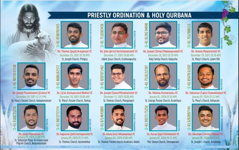 Fourteen Deacons to Be Ordained to the Holy Priesthood